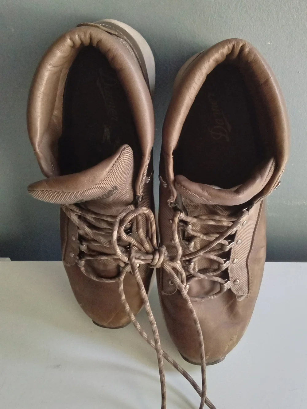 Danner‎ Brown Leather and Textile Lace-Up Boots